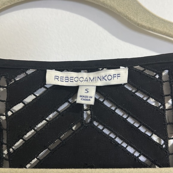 NEVER WORN Rebecca Minkoff Women's Lorelei Silk Shift Dress Small Black Mini - Picture 8 of 9